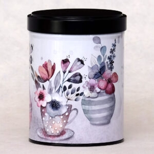 Boîte à thé illustrée empilable Bouquets